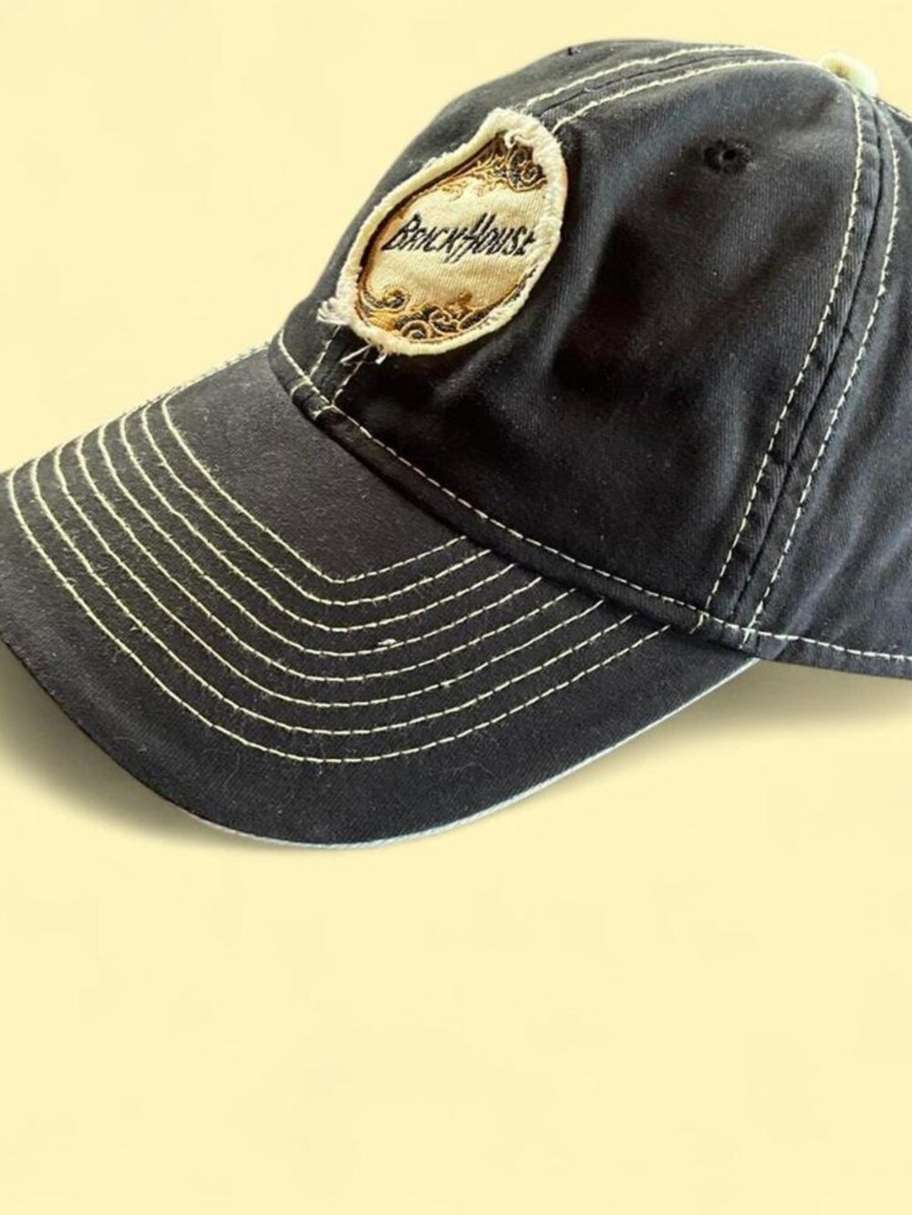 VTG Mens Brick House Cigars Black Tobacco Promo Strapback Hat (One Size)